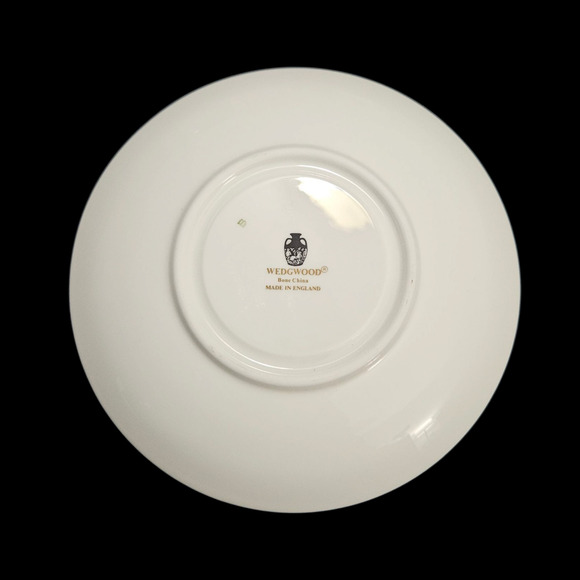 Wedgwood Bone China White Saucer Plate 6" Made in England Set of 2 - Picture 3 of 4
